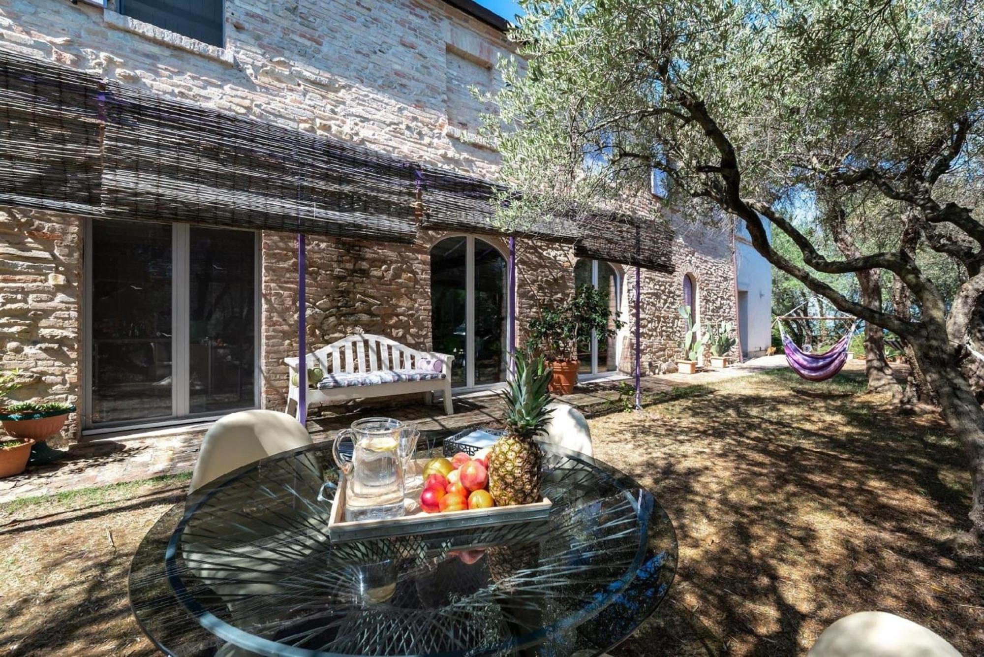 Meernahes Ferienhaus Casa Cantagallo Mit Pool Villa Fermo Ngoại thất bức ảnh