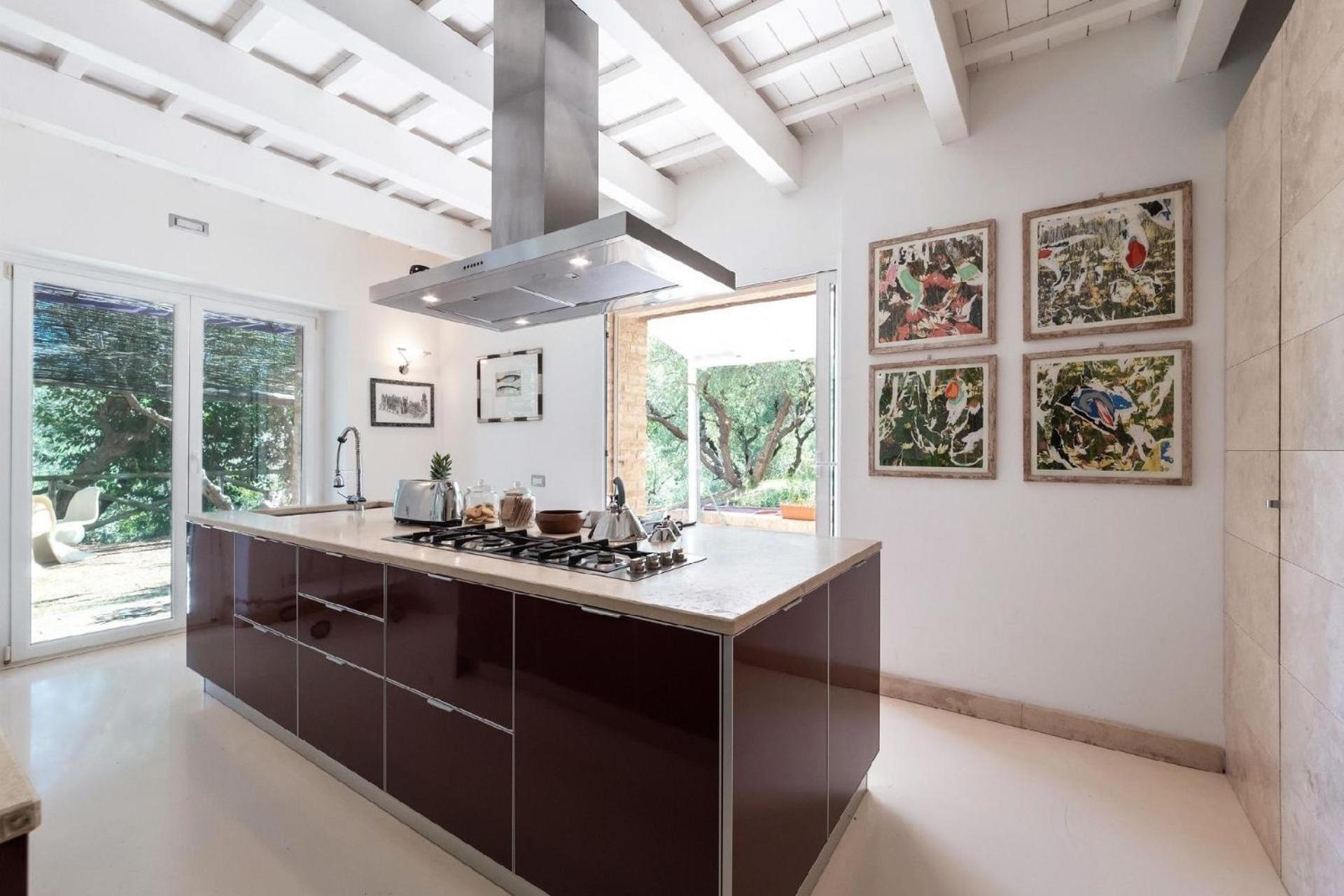 Meernahes Ferienhaus Casa Cantagallo Mit Pool Villa Fermo Ngoại thất bức ảnh